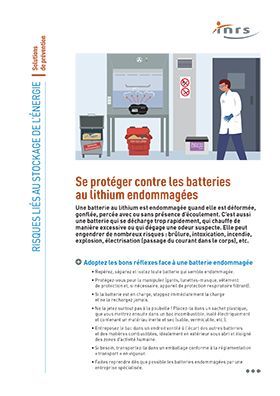 Se protéger contre les batteries au lithium endommagées
Risques liés au stockage de l'énergie